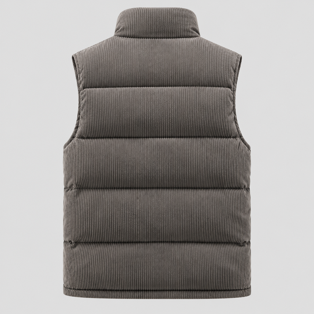 Fløjlsvest til Herrer - Quiltet, Ærmeløs