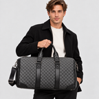 Rejsetaske i PU til Herrer - Separat Skorum, Crossbodyrem
