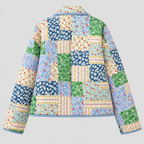 Patchwork Jakke til Damer - Bomuld, Kasseformet Pasform