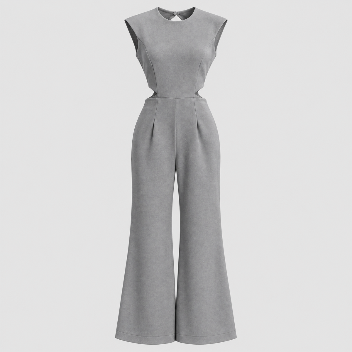 Formstøbt Jumpsuit til Damer - Ærmeløs med Drapering ved Taljen