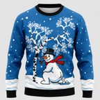 Snemandsprintet Sweater til Herrer - Strikket med Rund Hals