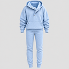 Dame Matchende Hoodie Sæt – Bomuldsblanding Todelt Loungewear