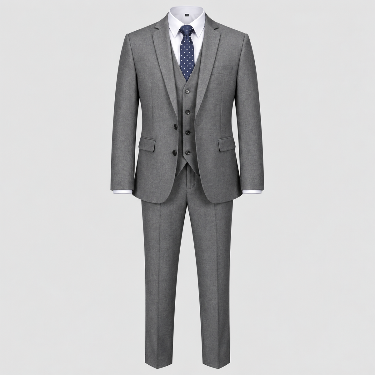Herre Slim Fit Todelt Jakkesæt – Notch Revers Blazer