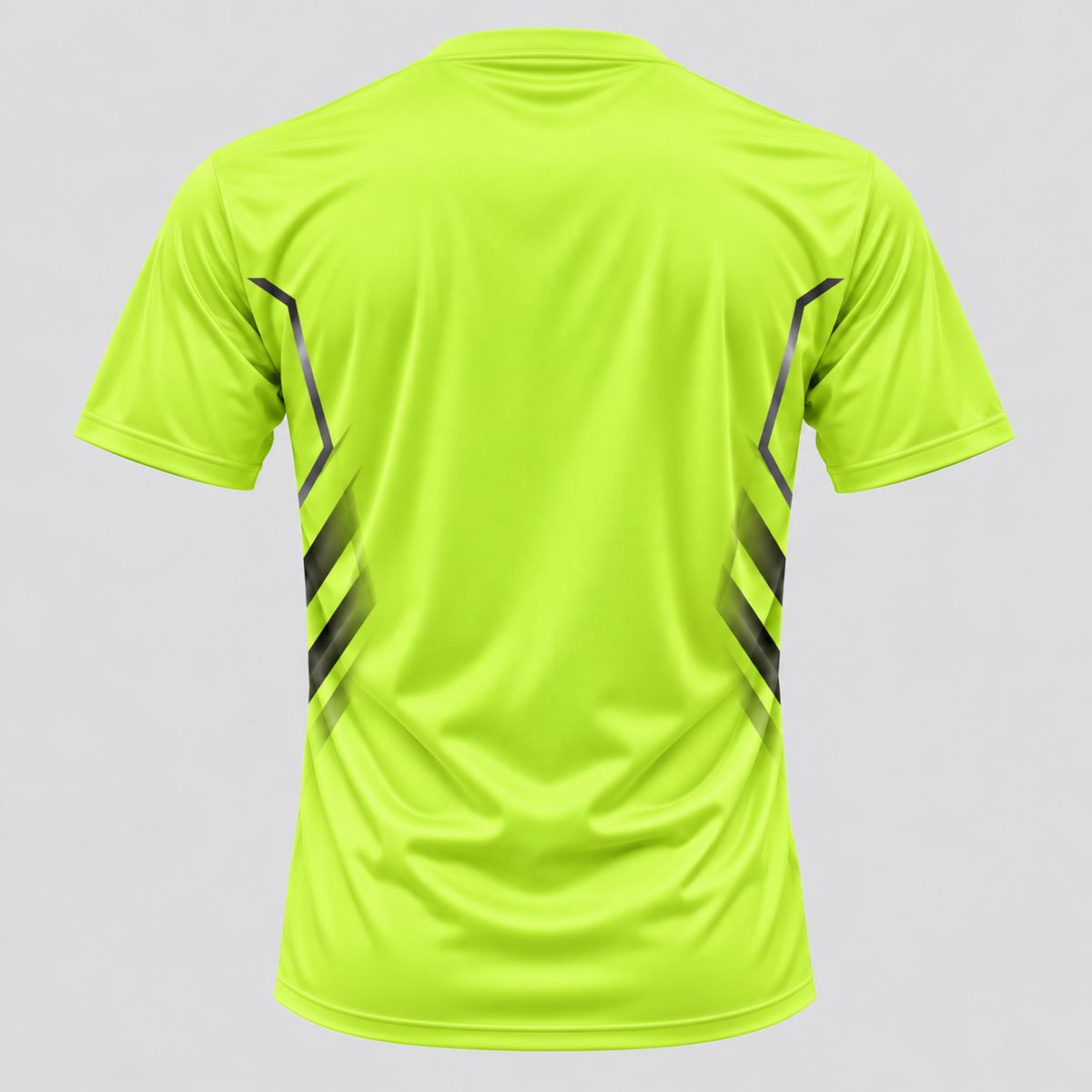 Herre Sports T-shirt – Kontrast Piping Rundhals