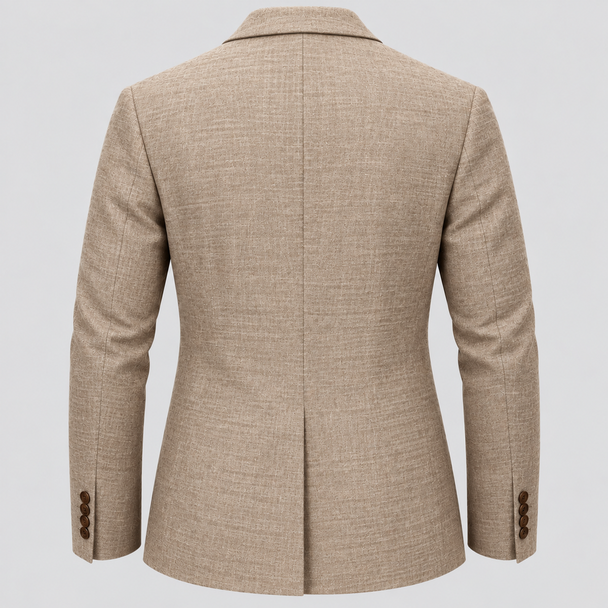 Herre Slim Fit Bomulds-Linned Blazer – Notch Revers Jakke