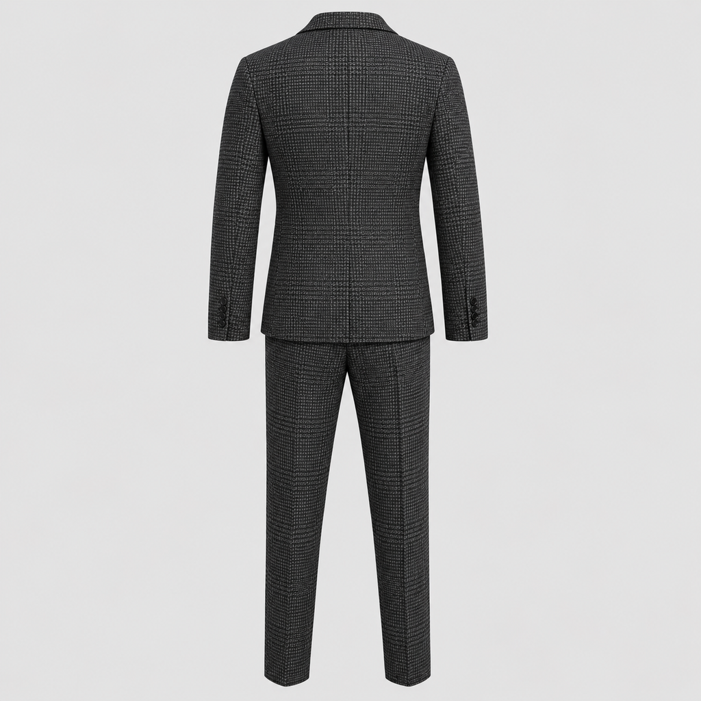 Herre Slim Fit Todelt Jakkesæt – Notch Revers Enkeltknap
