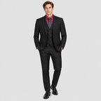 Herre Slim Fit Todelt Jakkesæt – Notch Revers Blazer