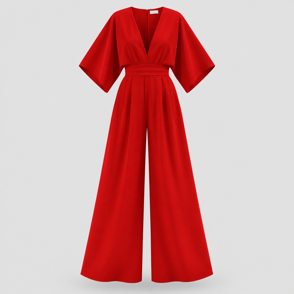 Chiffon Wrap Jumpsuit til Damer – Vide Ben, Flere Farver