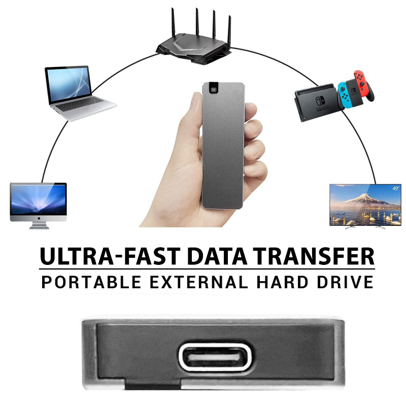 Ekstern SSD harddisk bærbar høj hastighed