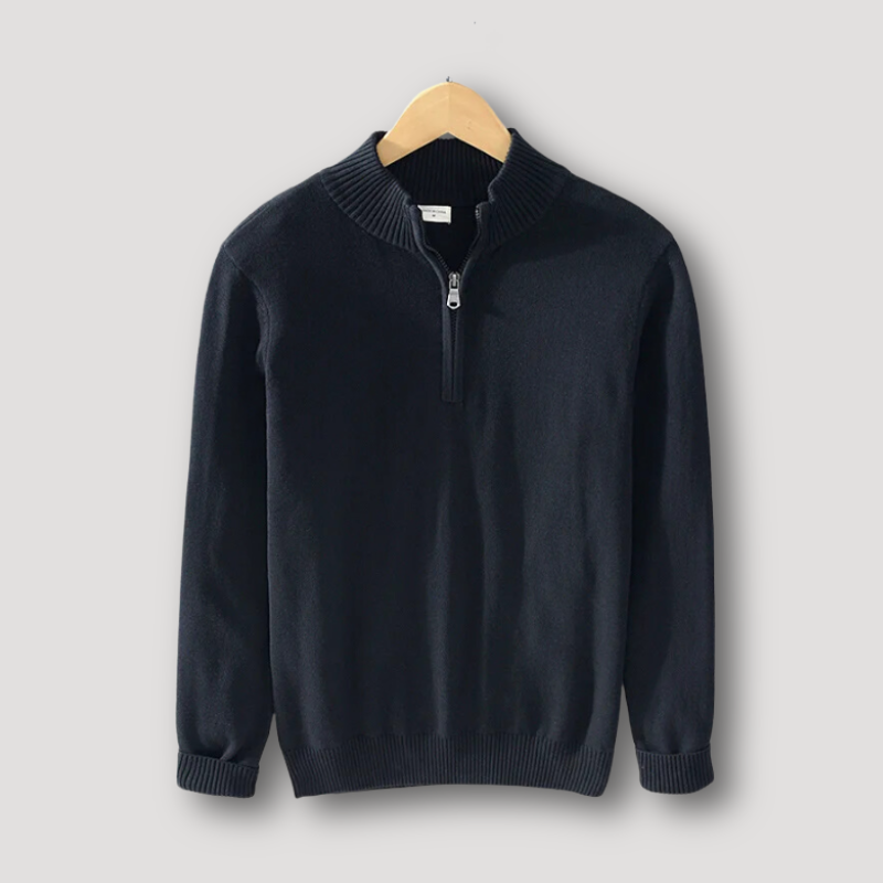 Half-zip trøje – komfortabel – til hverdagsbrug