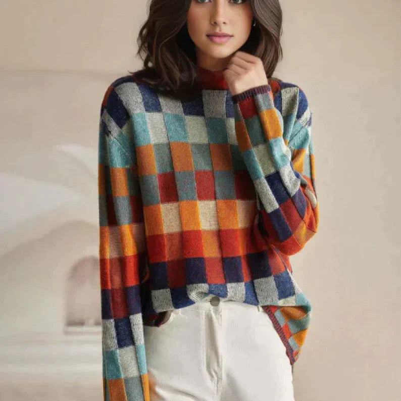 Annah – Couture Patchwork Rullekrave til Kvinder