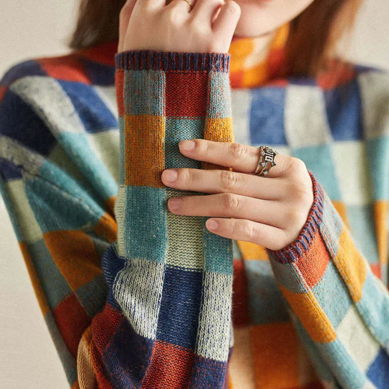 Annah – Couture Patchwork Rullekrave til Kvinder