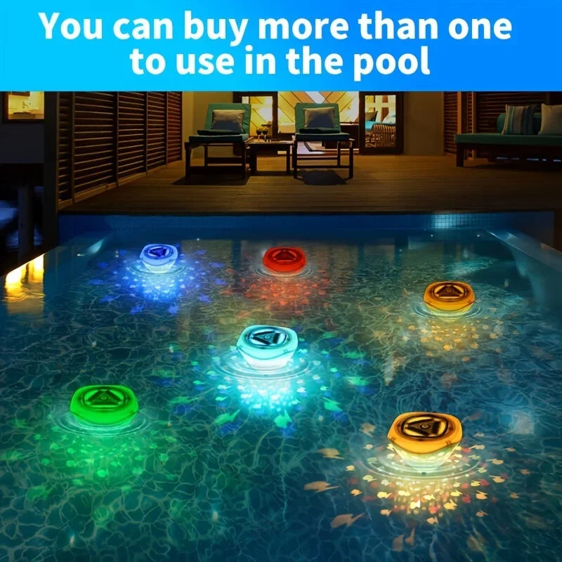 Aqua Party Light – Lysprojektion med fisk til bad og vandleg