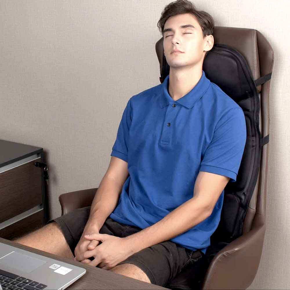 Massagestolspude til ryg og nakke varme