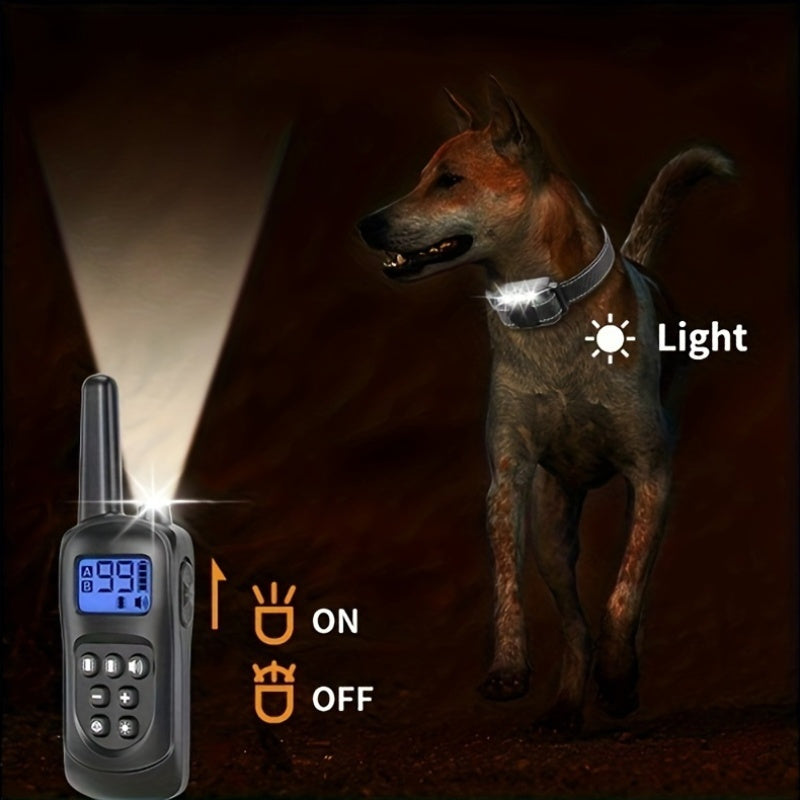 Vibrationshalsbånd til hund med USB opladning