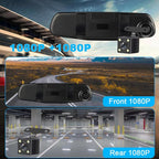 Dashcam med for og bag kamera