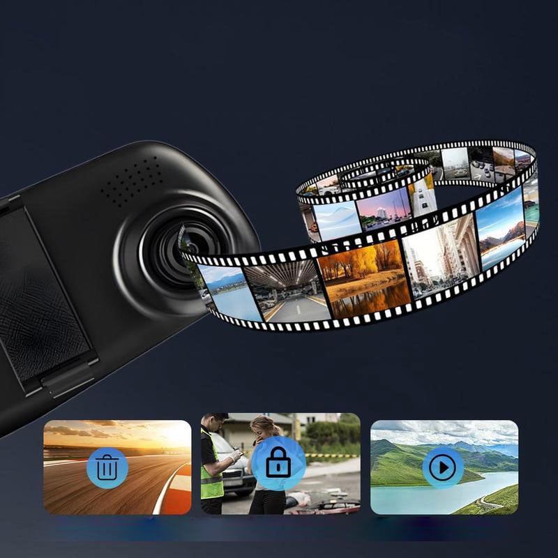 Dashcam med for og bag kamera