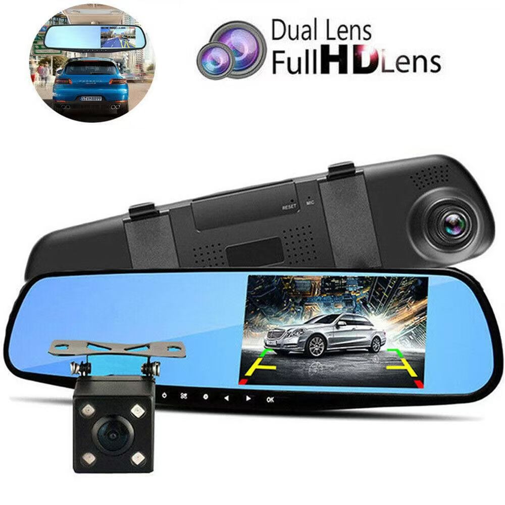 Dashcam med for og bag kamera