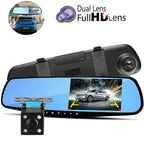 Dashcam med for og bag kamera