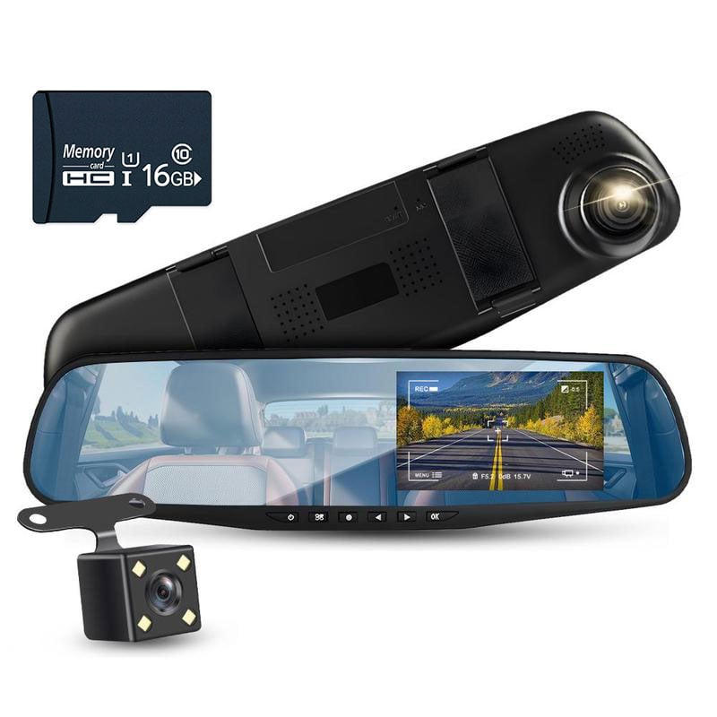 Dashcam med for og bag kamera
