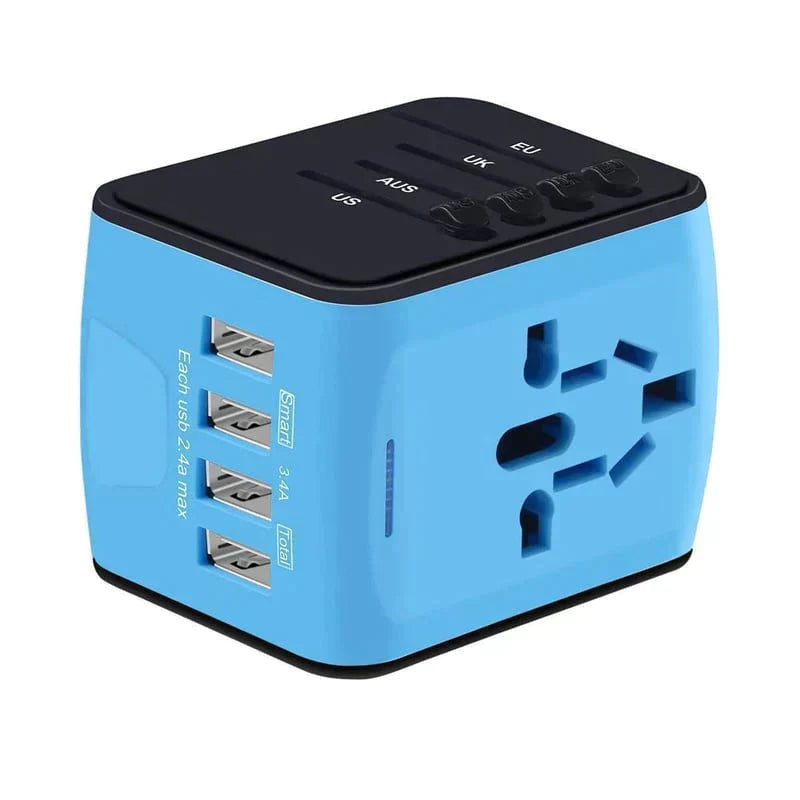 Universel rejseadapter med USB opladning