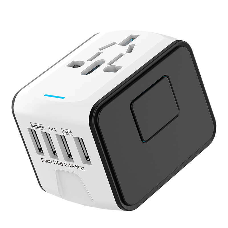 Universel rejseadapter med USB opladning