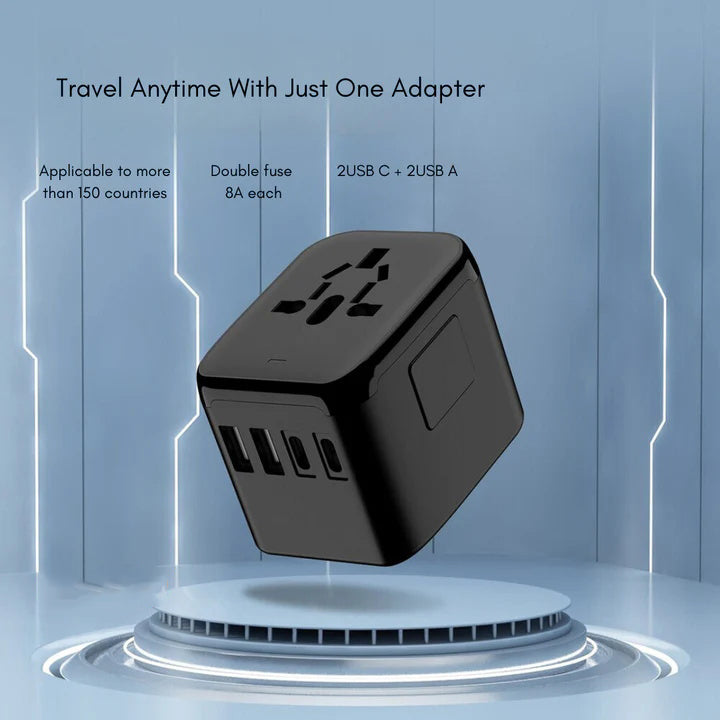 Universel rejseadapter med USB opladning